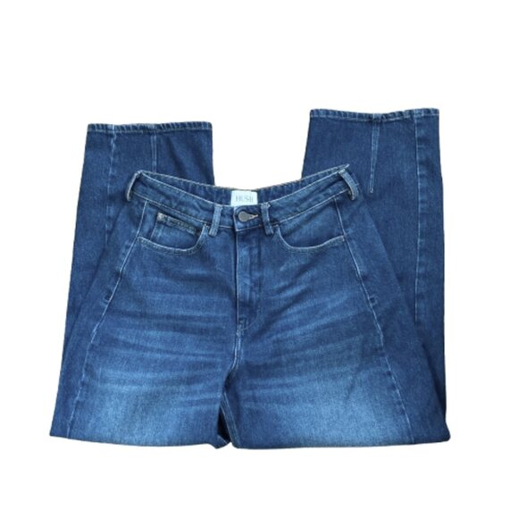 Diesel Hush Denim Barrel Jeans, Cropped Mid-Rise Rich Medium Wash, size 8 - Picture 14 of 14